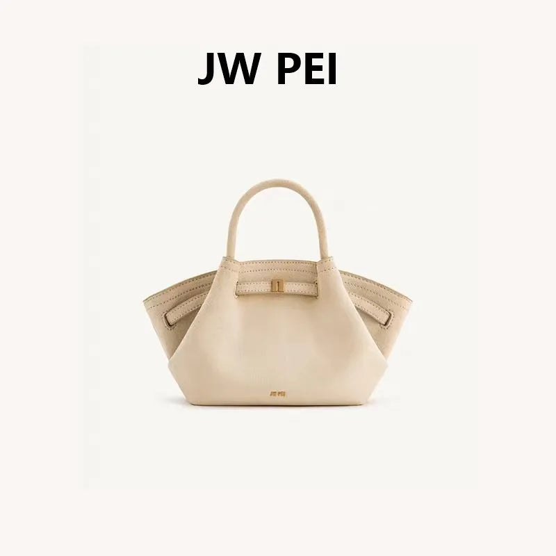 Faux Suede Saddle Tote Handbag – Stylish Shoulder & Handbag
