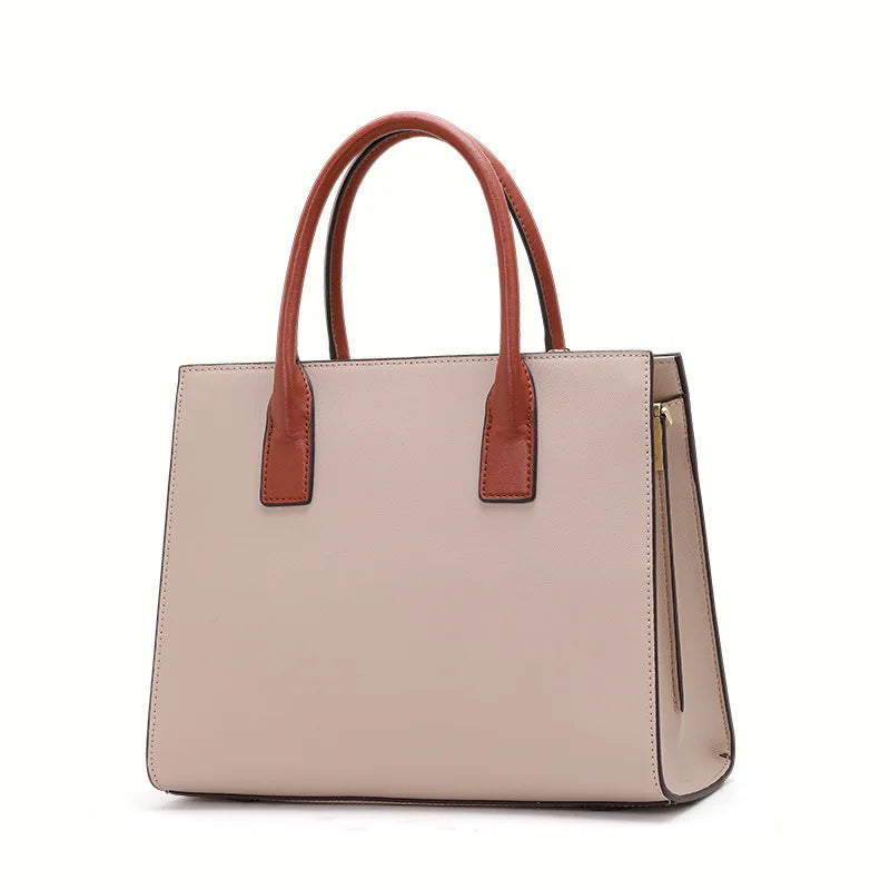 Genuine Leather Embroidered Tote Bag for Women – Soft, Fashionable, Versatile