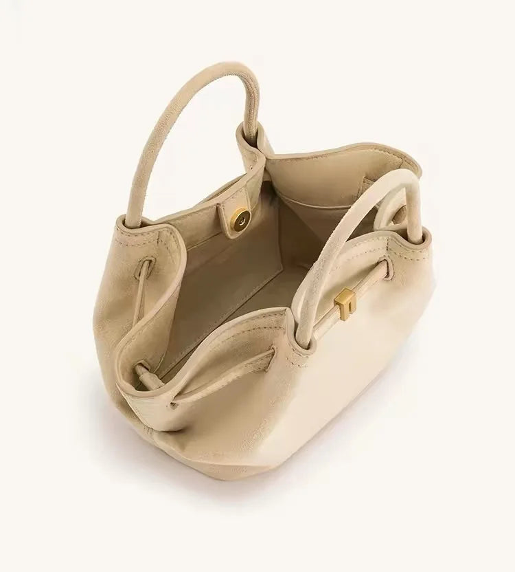 Faux Suede Saddle Tote Handbag – Stylish Shoulder & Handbag