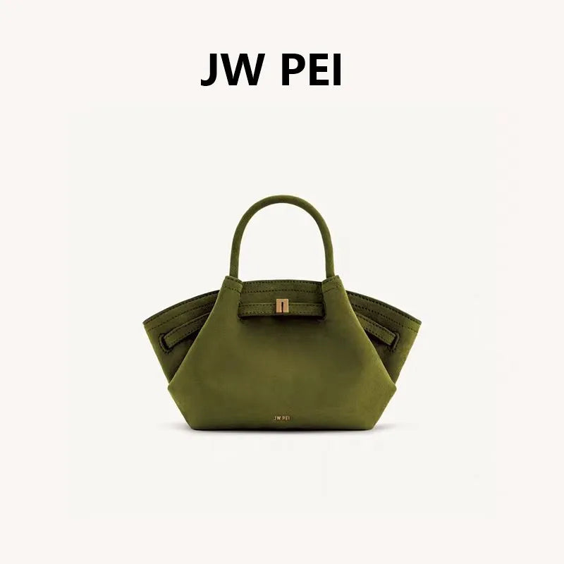 Faux Suede Saddle Tote Handbag – Stylish Shoulder & Handbag