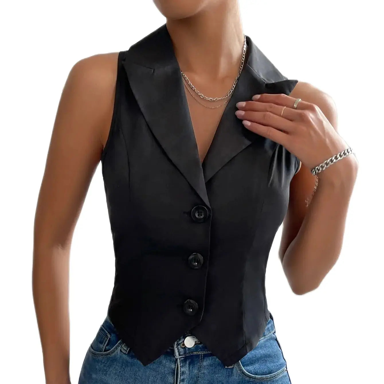 new women's casual slim vest