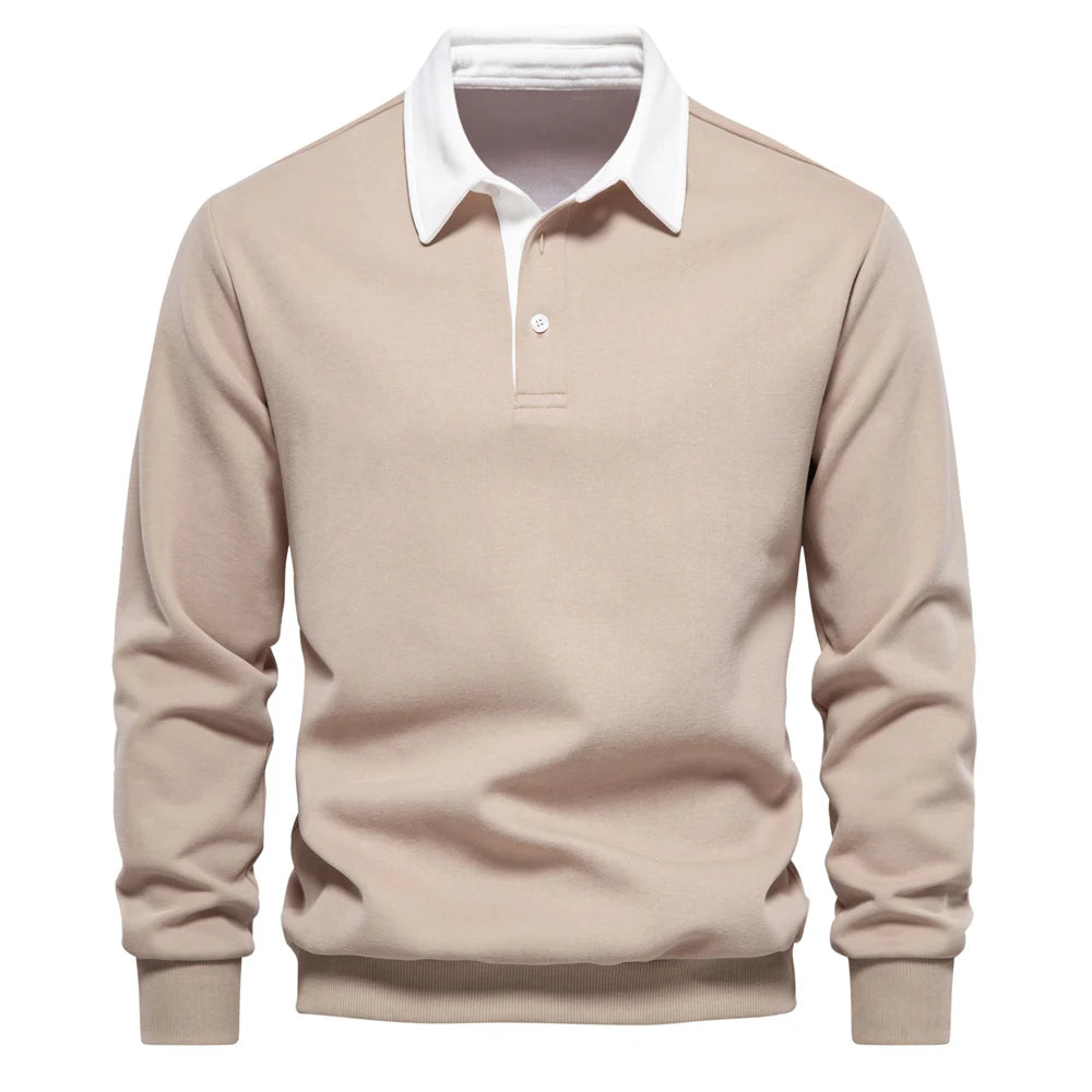 Polo Neck Sweatshirt for Men