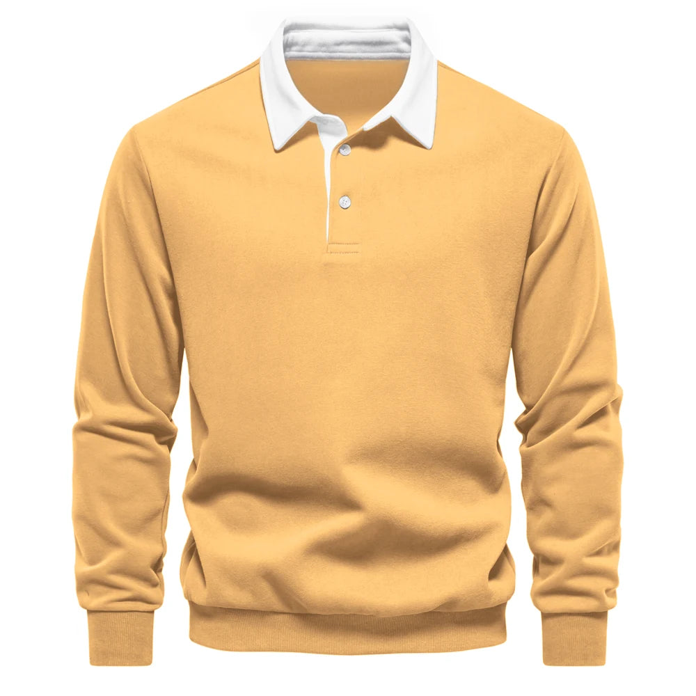 Polo Neck Sweatshirt for Men