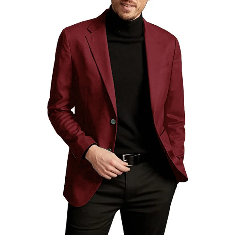 Casual Suit Suede Slim Jacket