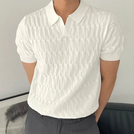 New Knit Polo Shirt Men