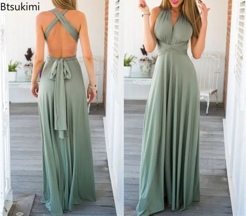 Women's Sexy Long Party Dress Elegant Floor-Length