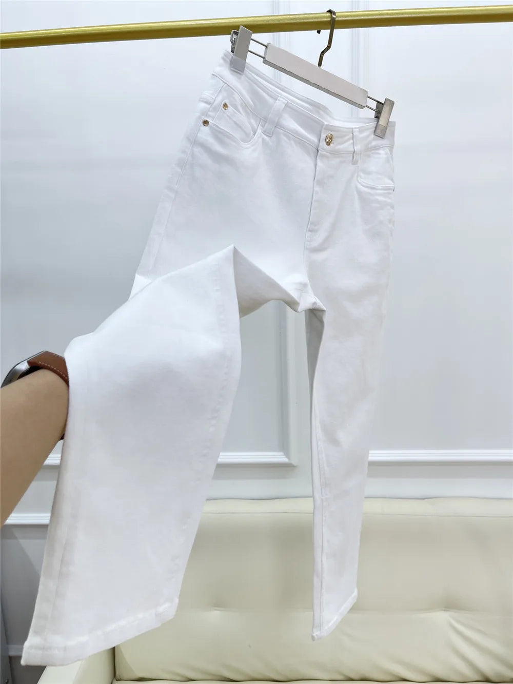 Women's Cotton Tapered Jeans