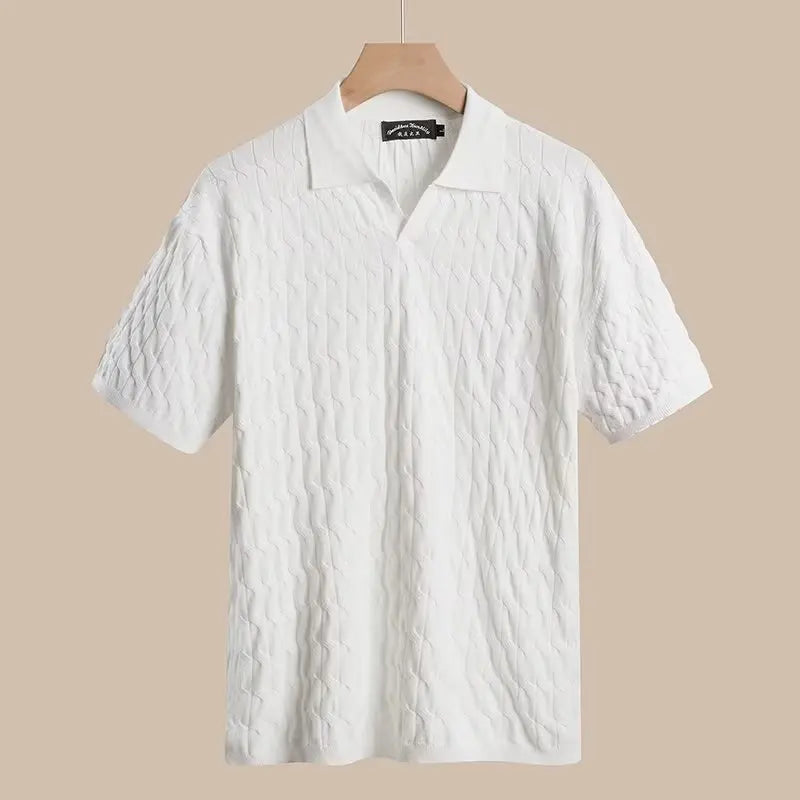 New Knit Polo Shirt Men