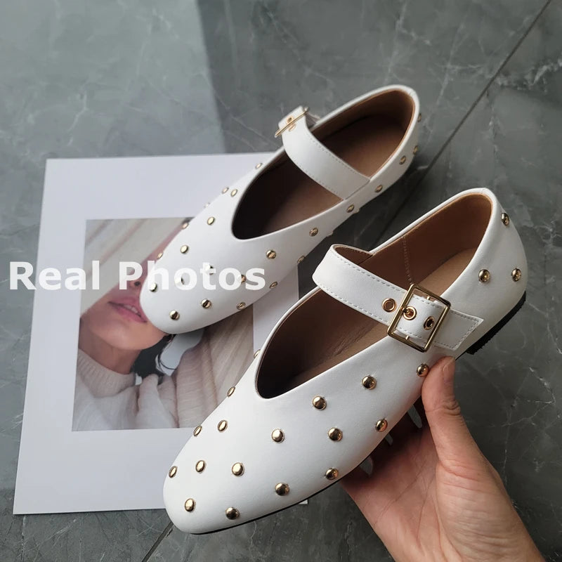 mary Jane Flats Shoes Woman