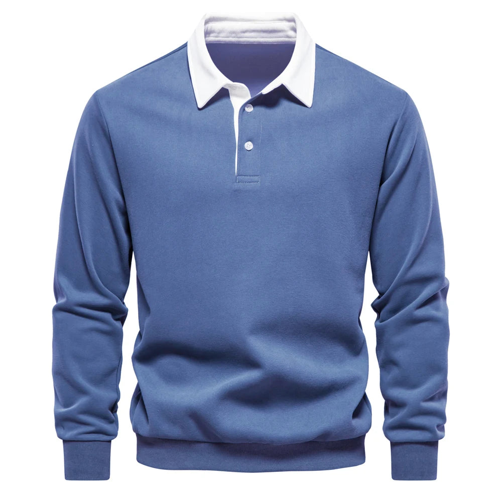 Polo Neck Sweatshirt for Men