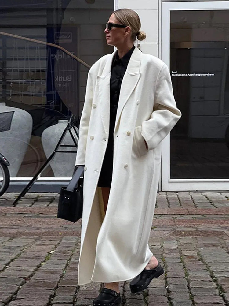 Beige Woolen Coat