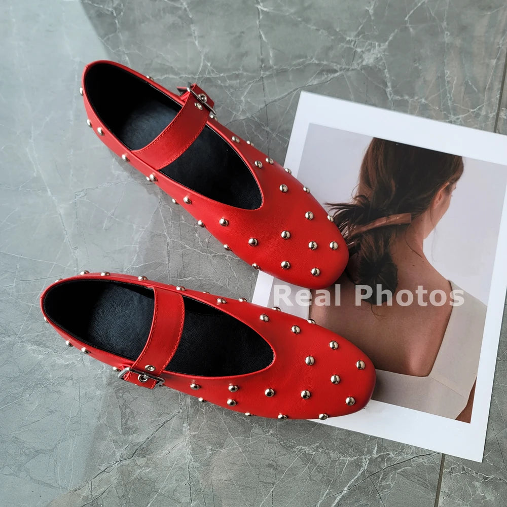 mary Jane Flats Shoes Woman