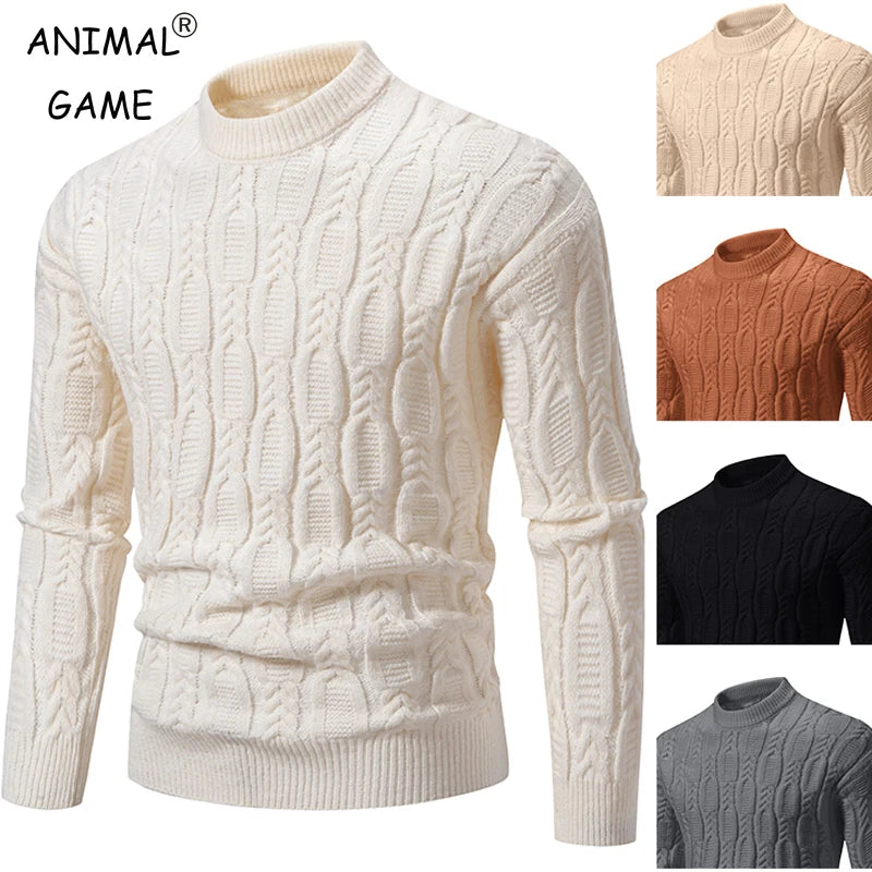 Men's Neck Sweater Soft Casual