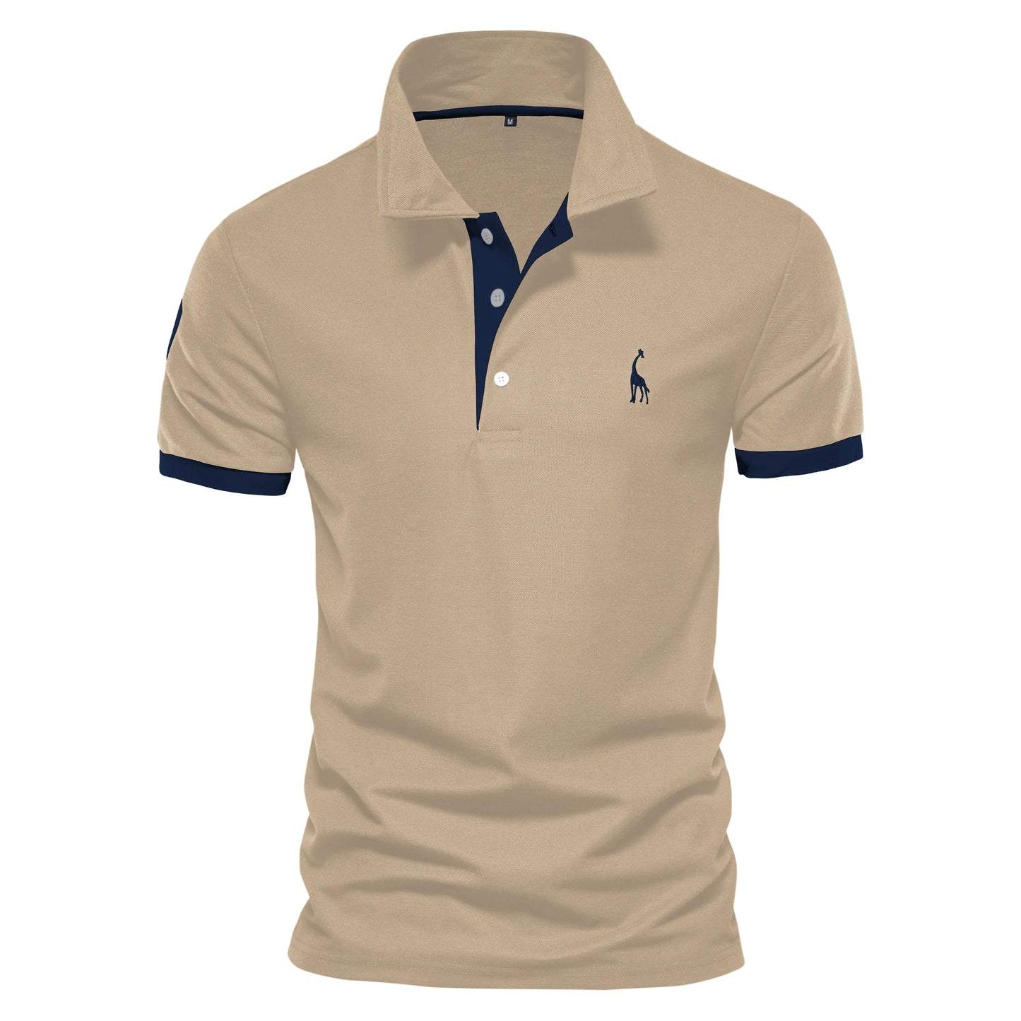 Casual Slim Fit Men's Polo Shirts AIOPESON Embroidery 35% Cotton Solid Color Summer Fashion Brand Clothing