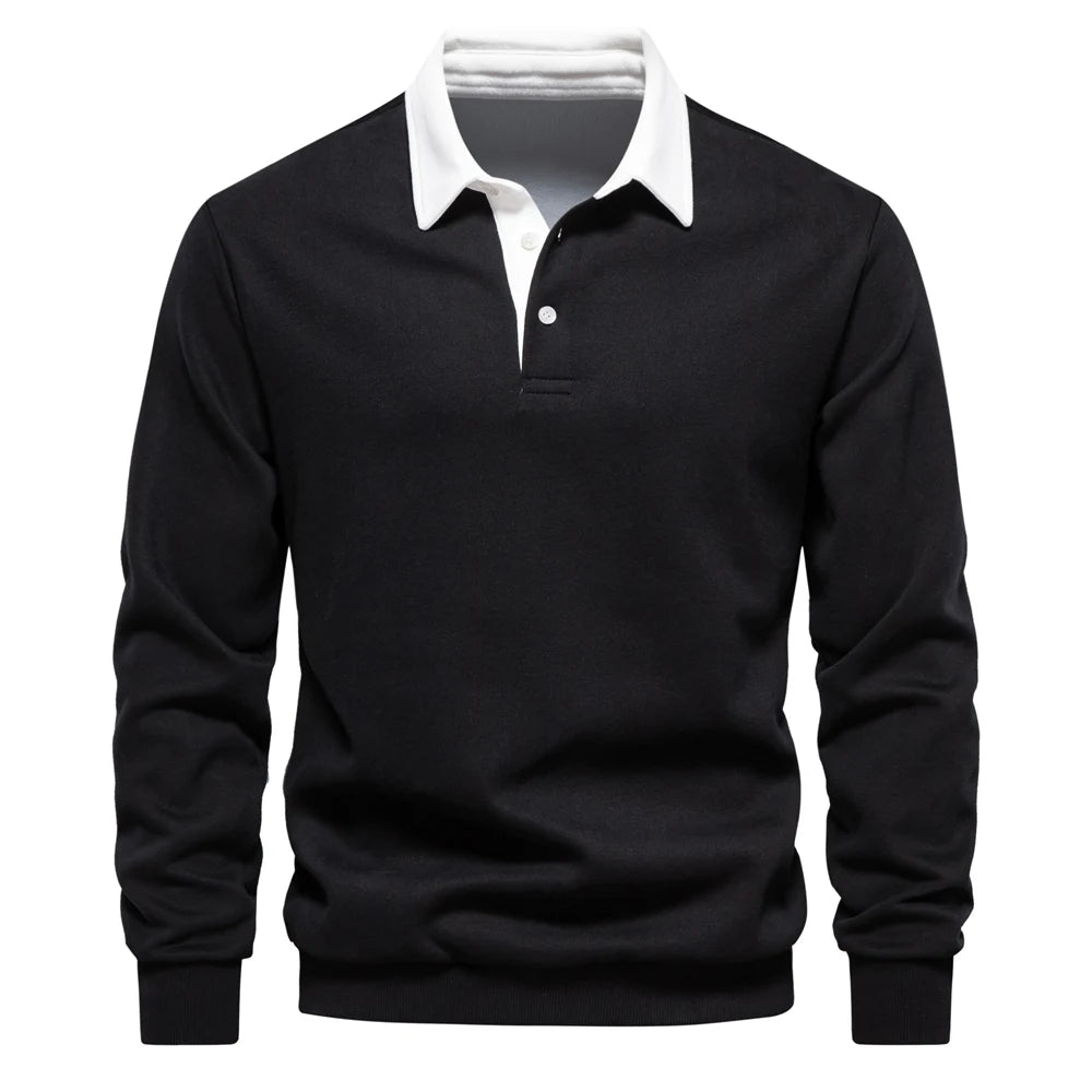 Polo Neck Sweatshirt for Men