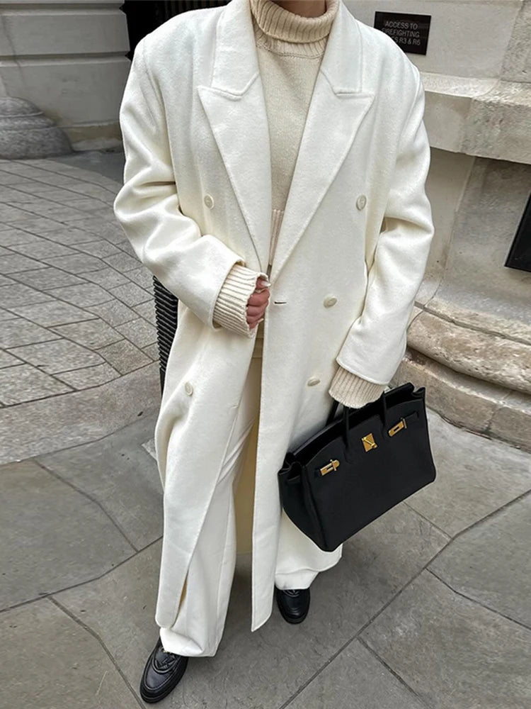 Beige Woolen Coat