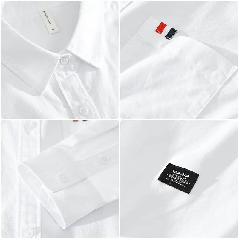 New Classic Casual Shirt for Men Pure Cotton