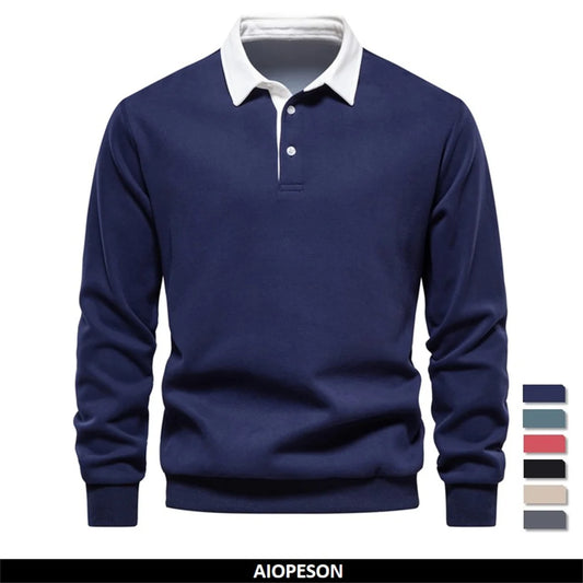 Polo Neck Sweatshirt for Men