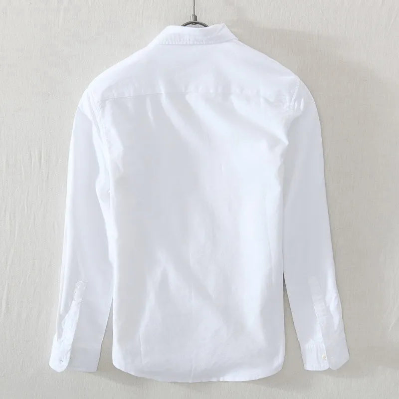 High Quality 100% Cotton Casual Long Sleeved Shirt