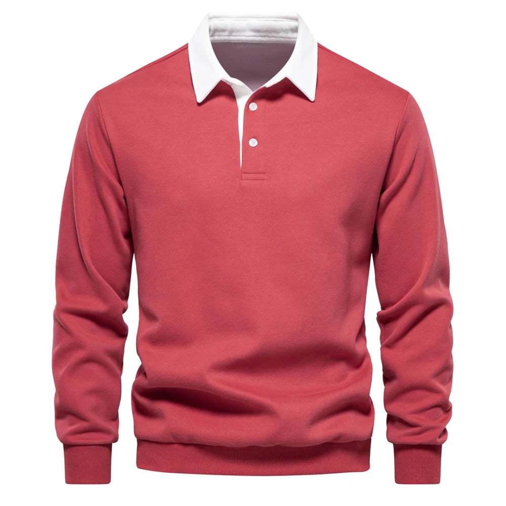 Polo Neck Sweatshirt for Men