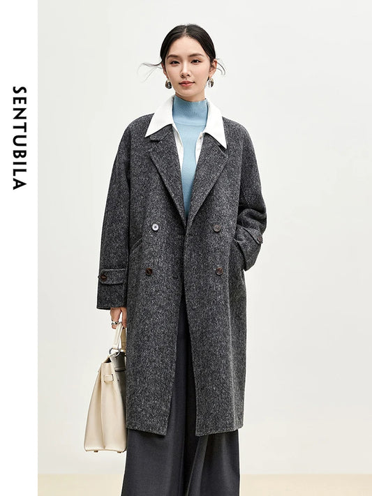 Long Woolen luxury Coat for Women