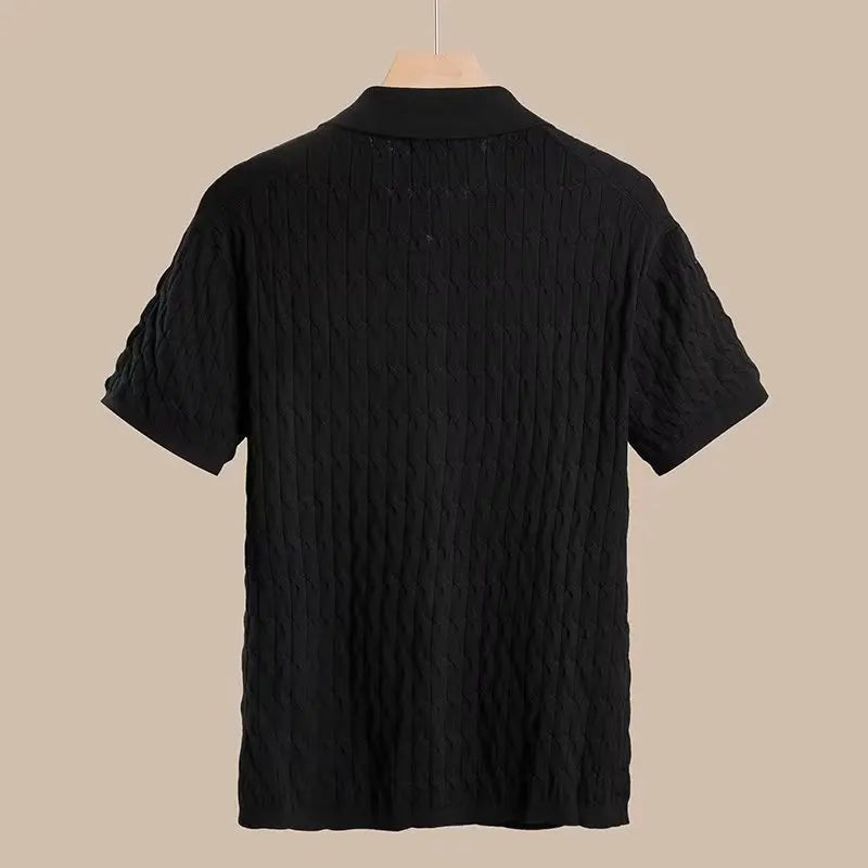 New Knit Polo Shirt Men