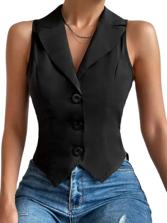 new women's casual slim vest