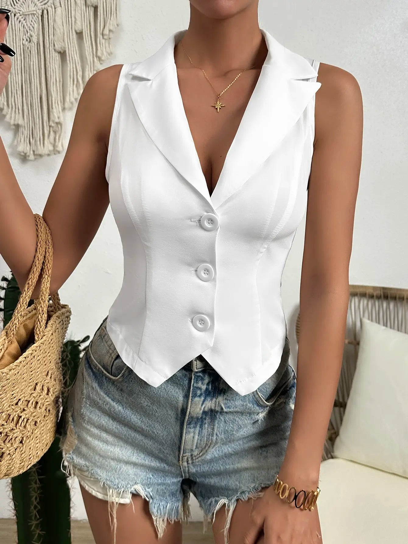 new women's casual slim vest