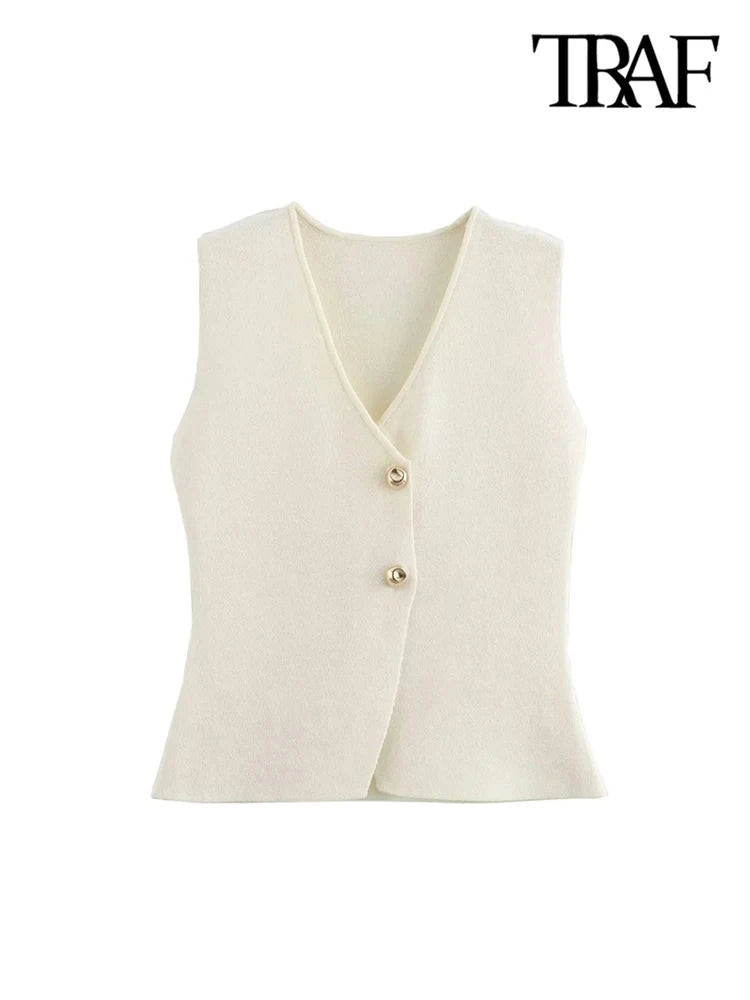 TRAF Knit Waistcoat