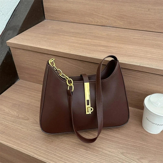 Luxury PU Leather Shoulder Bag for Women